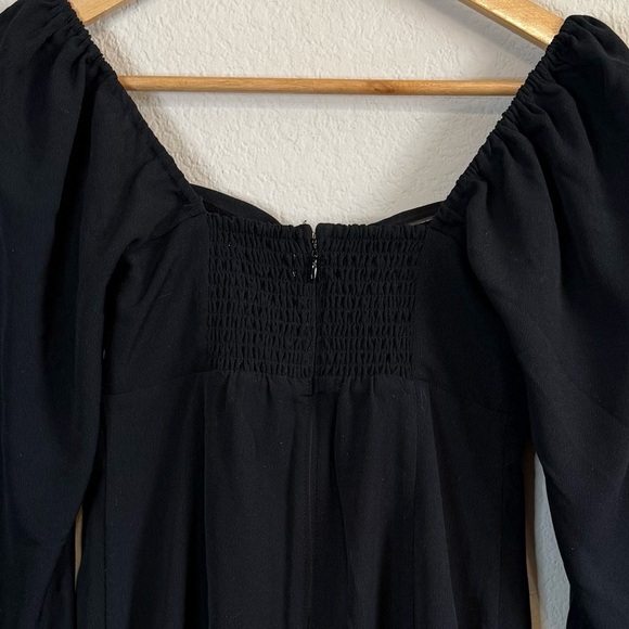 Abercrombie & Fitch Black Long Sleeve Lightweight Mini Dress Size Small - Picture 6 of 9